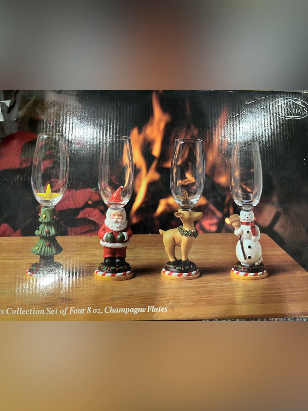 Vintage Home essentials ornaments collection Champagne Flutes - Set of 4